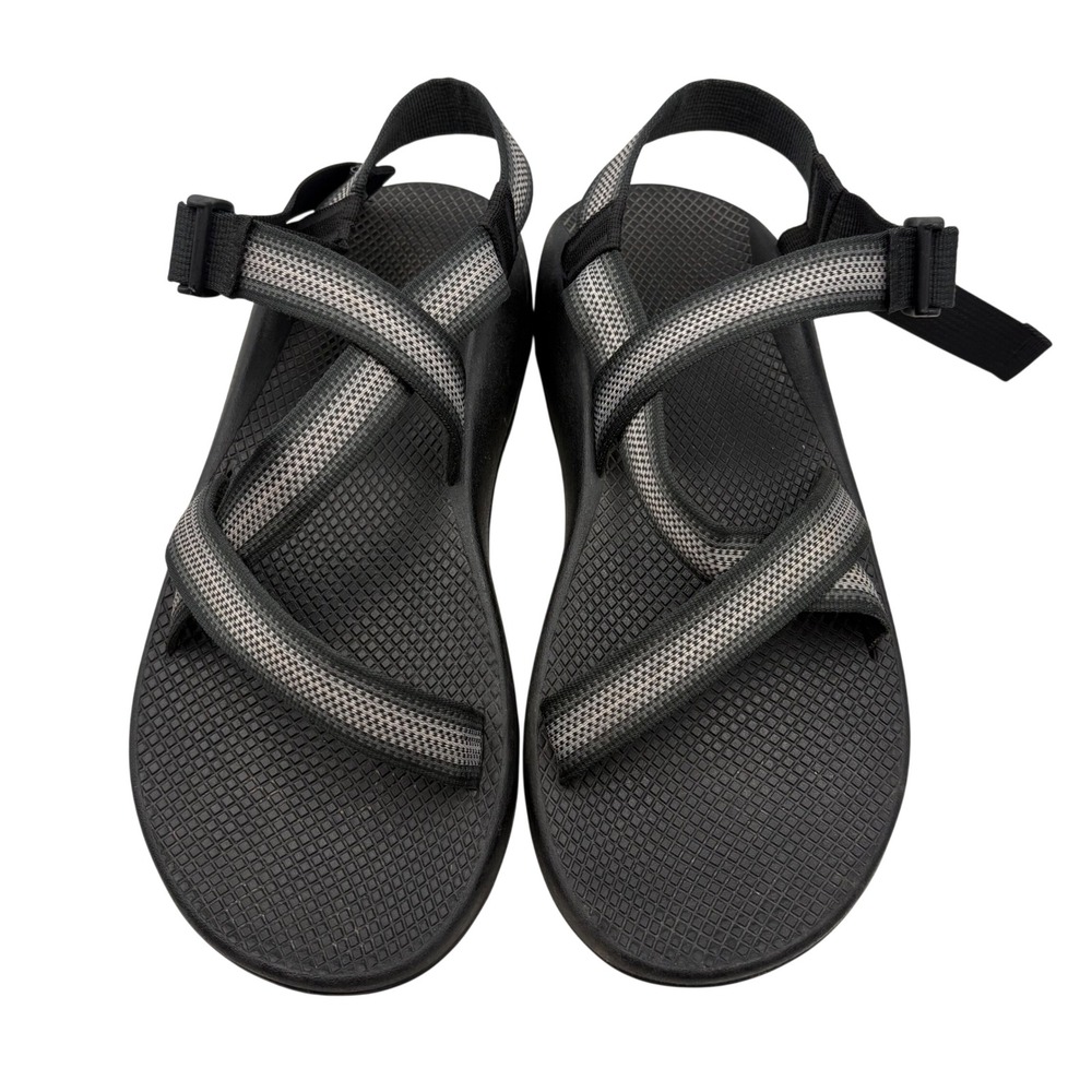 Chaco Z1 Classic Sandals Mens 13 Gray Black Strappy Athletic Hike Shoes Gorpcore